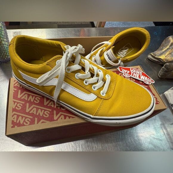 Vans Ward Yellow White Canvas Sneakers Women’s 9 – Worn Once! - Picture 11 of 17